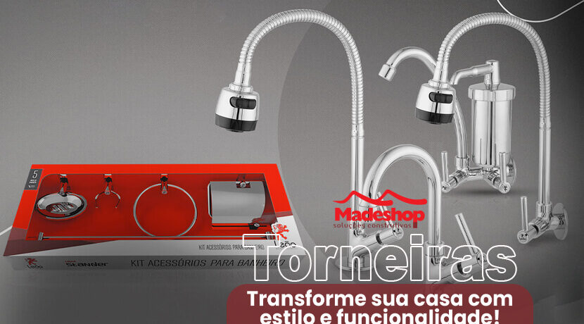 Torneiras: Transforme sua casa com estilo e funcionalidade!