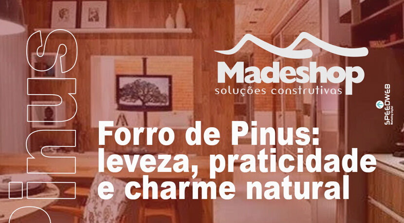 Forro de Pinus: Leveza, praticidade e charme natural.