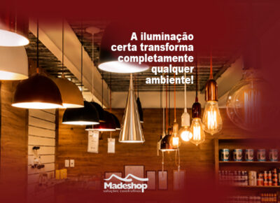 A iluminação certa transforma completamente qualquer ambiente!