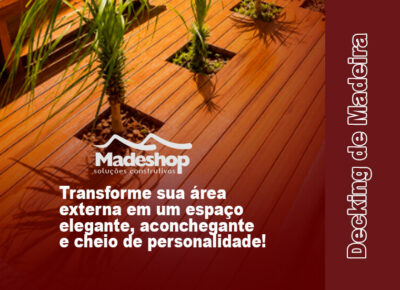 Transforme sua área externa em um espaço elegante, aconchegante e cheio de pesonalidade!