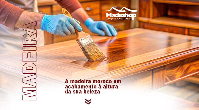 A madeira merece um acabamento à altura da sua beleza