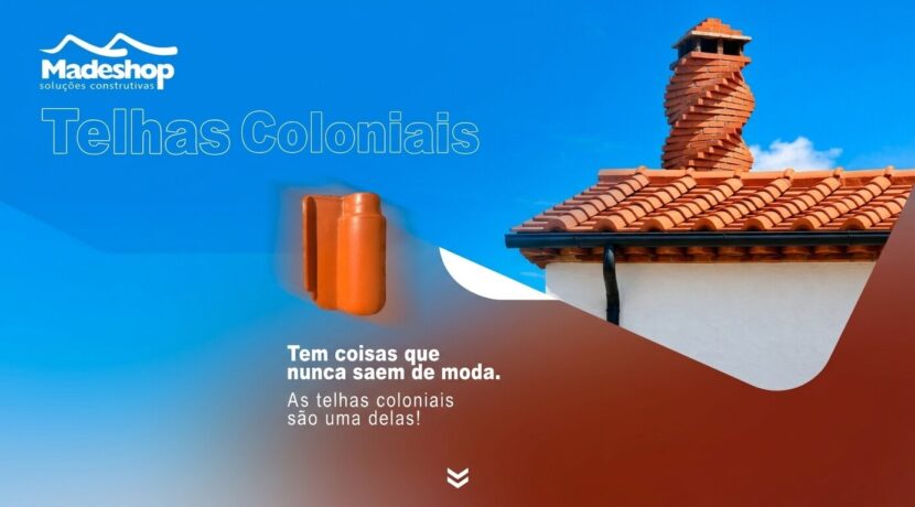 Tem coisas que nunca saem de moda. As telhas coloniais são uma delas!